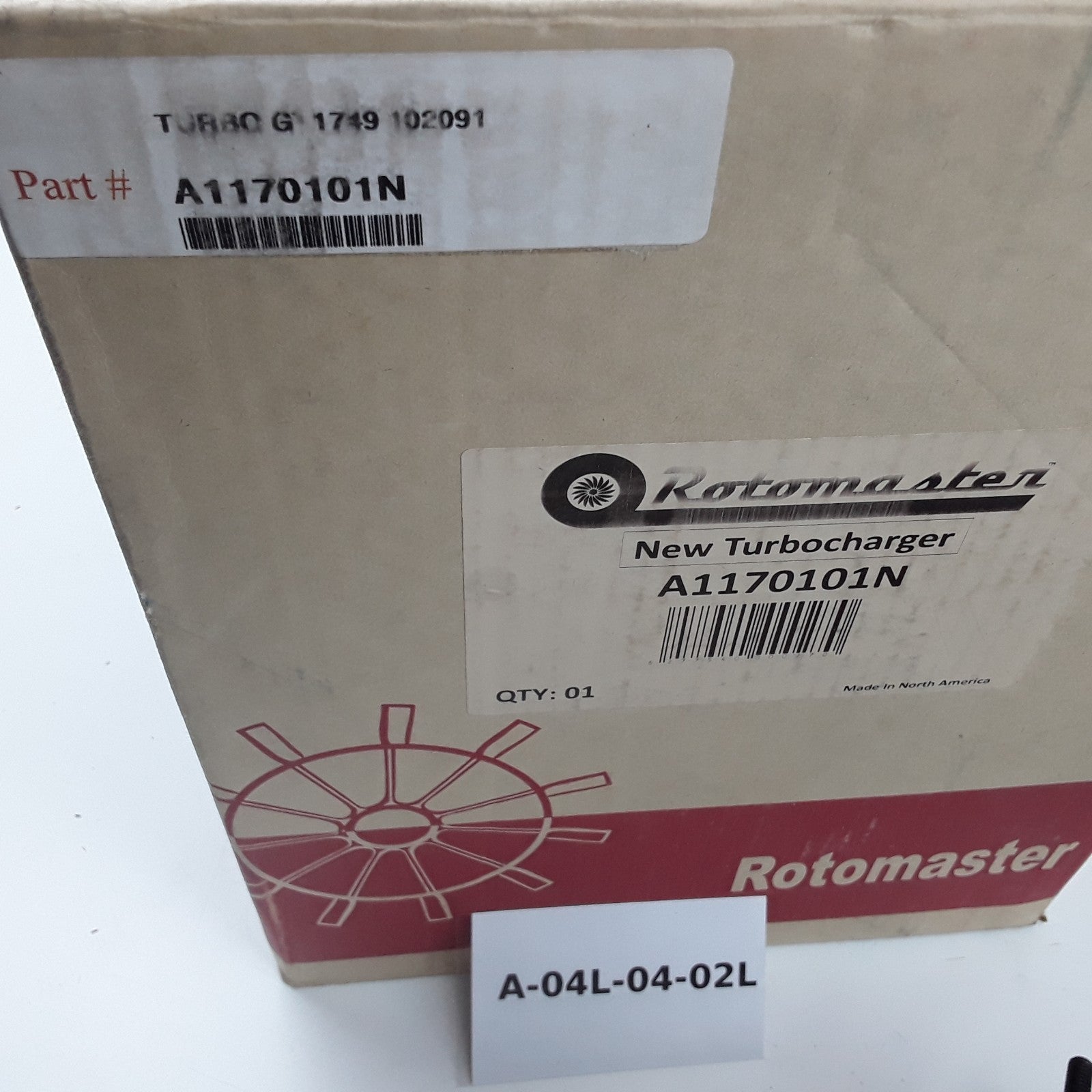 Rotomaster A1170101N Turbocharger Fits Volkswagen Jetta Beetle Golf (1998-2004)