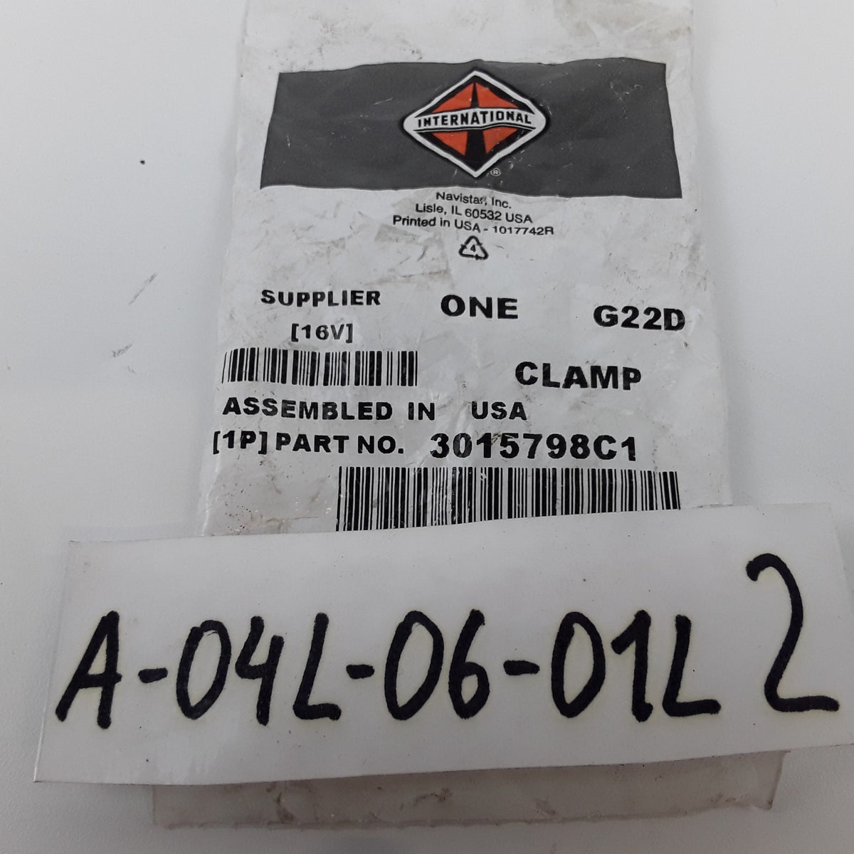 International 3015798C1 Engine Pan Clamp Fits International Navistar Trucks