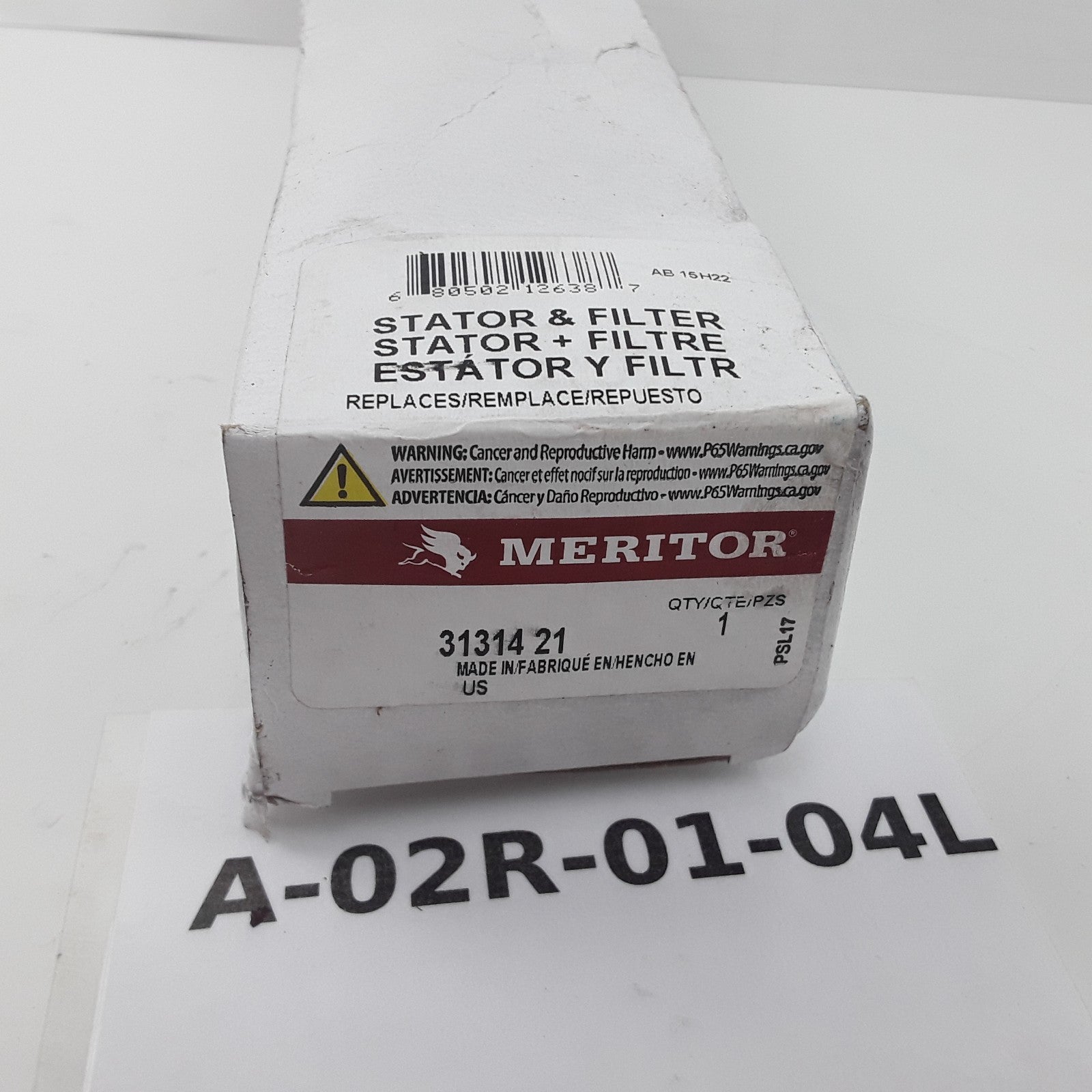 Meritor 3131421 Stator and Filter Kit Assembly Length 10.50 in