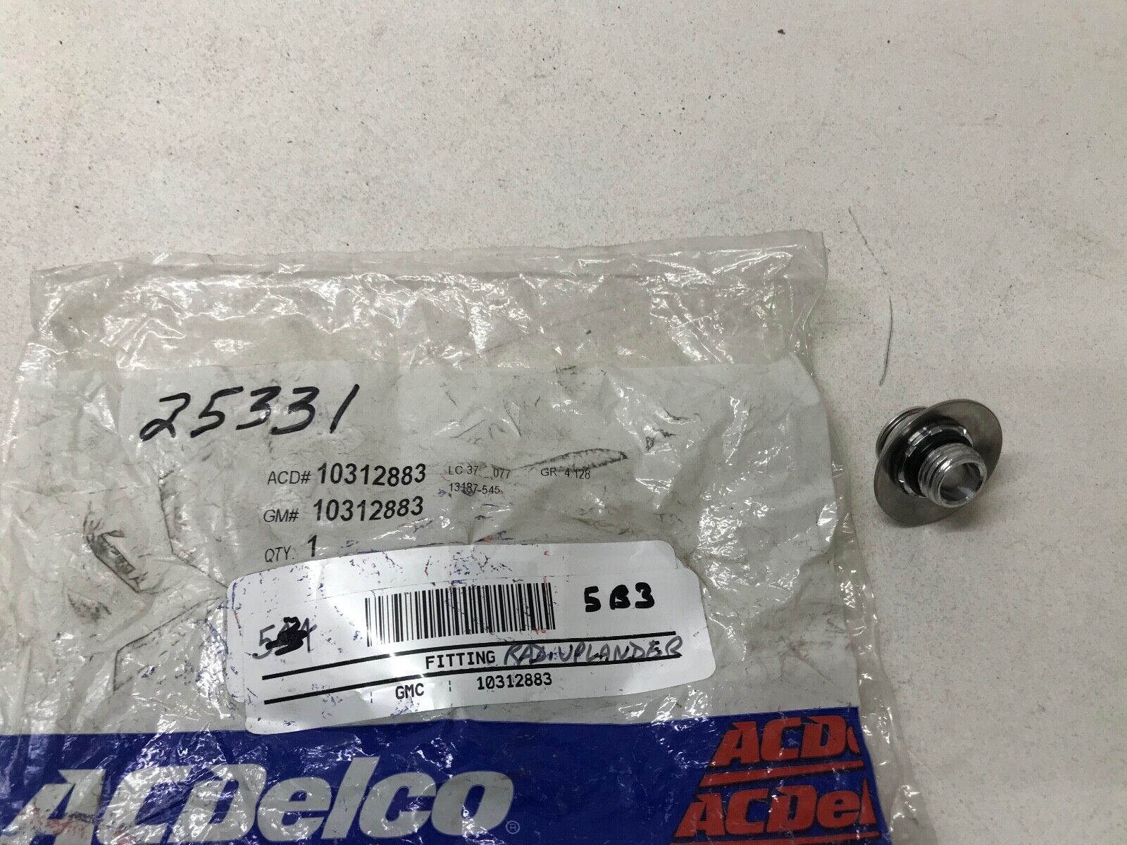 Auto Trans Oil Cooler End Fitting ACDelco Original Equipm 10312883 GM 10312883 - HotCarParts