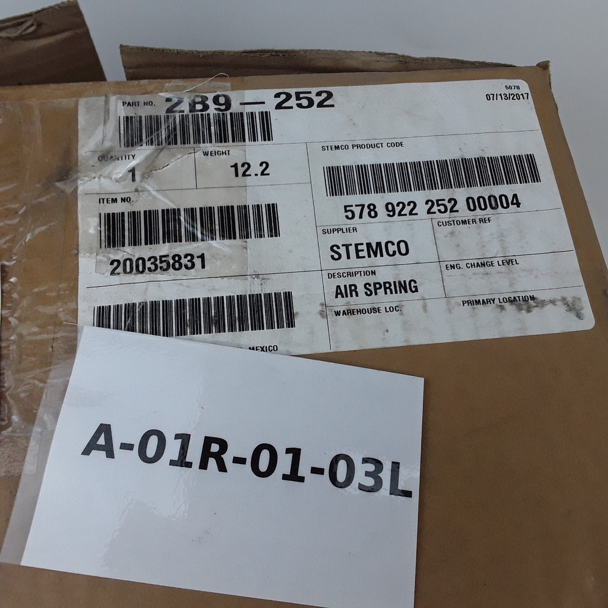 Goodyear 2B9-252 Bellows Air Spring Double Convoluted Fits Trucks Trailers Buses