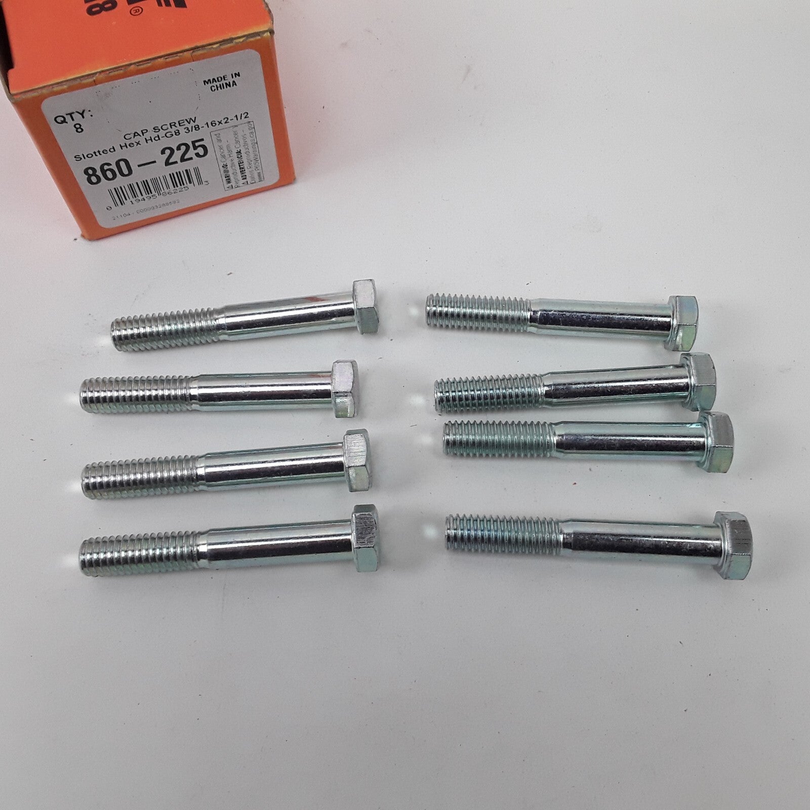 Multi-Purpose Car Truck Bolt Cap Screw-Hex Head-Grade 8- 3/8-16 x 2-1/2 In