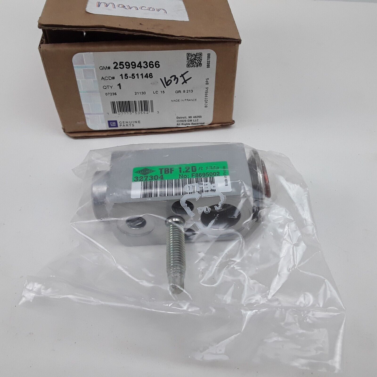 GM 25994366 A/C Expansion Valve for Cadillac, Chevrolet, GMC 2007-2014