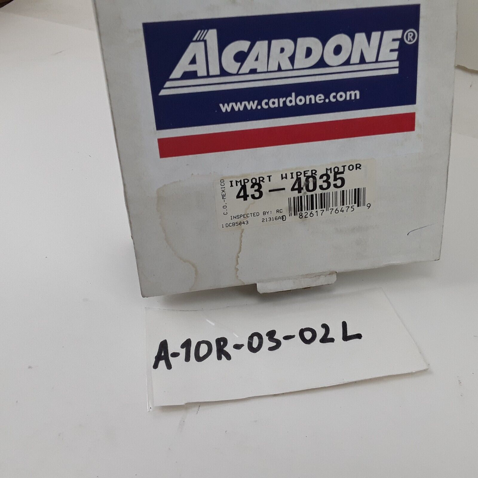 Cardone 43-4035 Windshield Wiper Motor Cast Aluminum For Acura RSX 2002-2006