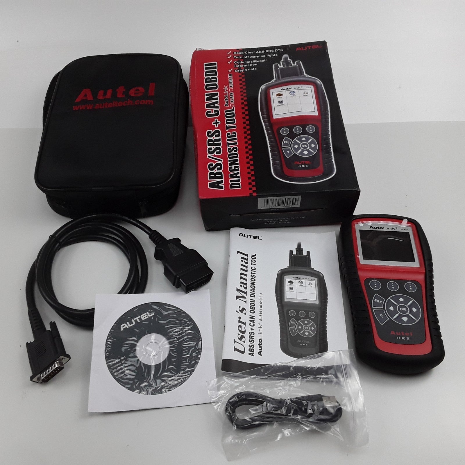 ABS/SRS OBD II Diagnostic Tool For Asian and European Vehicles 1996 and Newer