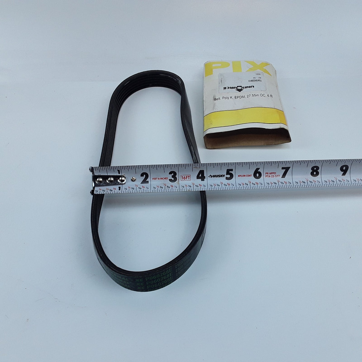 Pix-Thermal-xc P060268E ,14647119 Rubber Fan Belt EPDM 27.55" OC, 6R Forklift