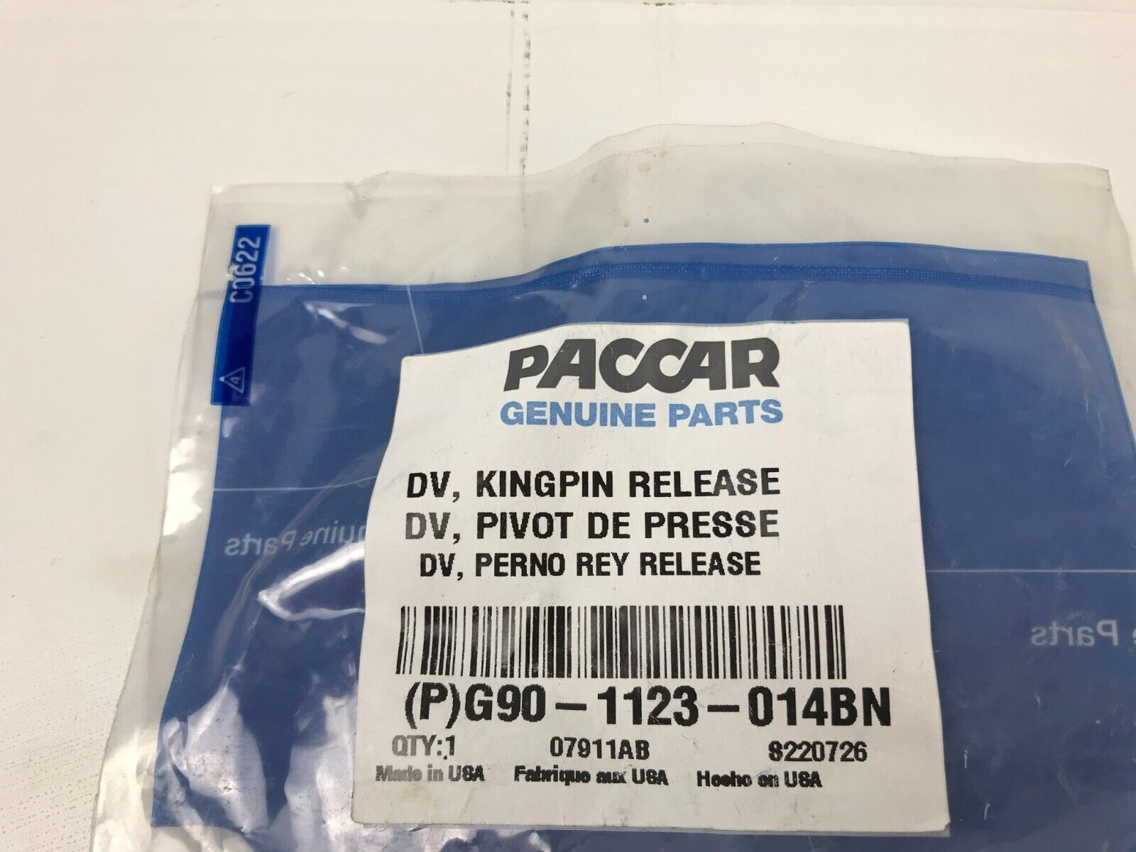 PACCAR G90-1123-014BN DV, Kingpin Release Air Track Switch 3284-014 for Kenworth - HotCarParts