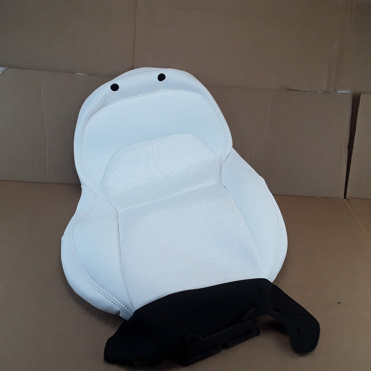 2048706-02-C LHD White Farside 1st Row Seatback Cover For Tesla Model Y