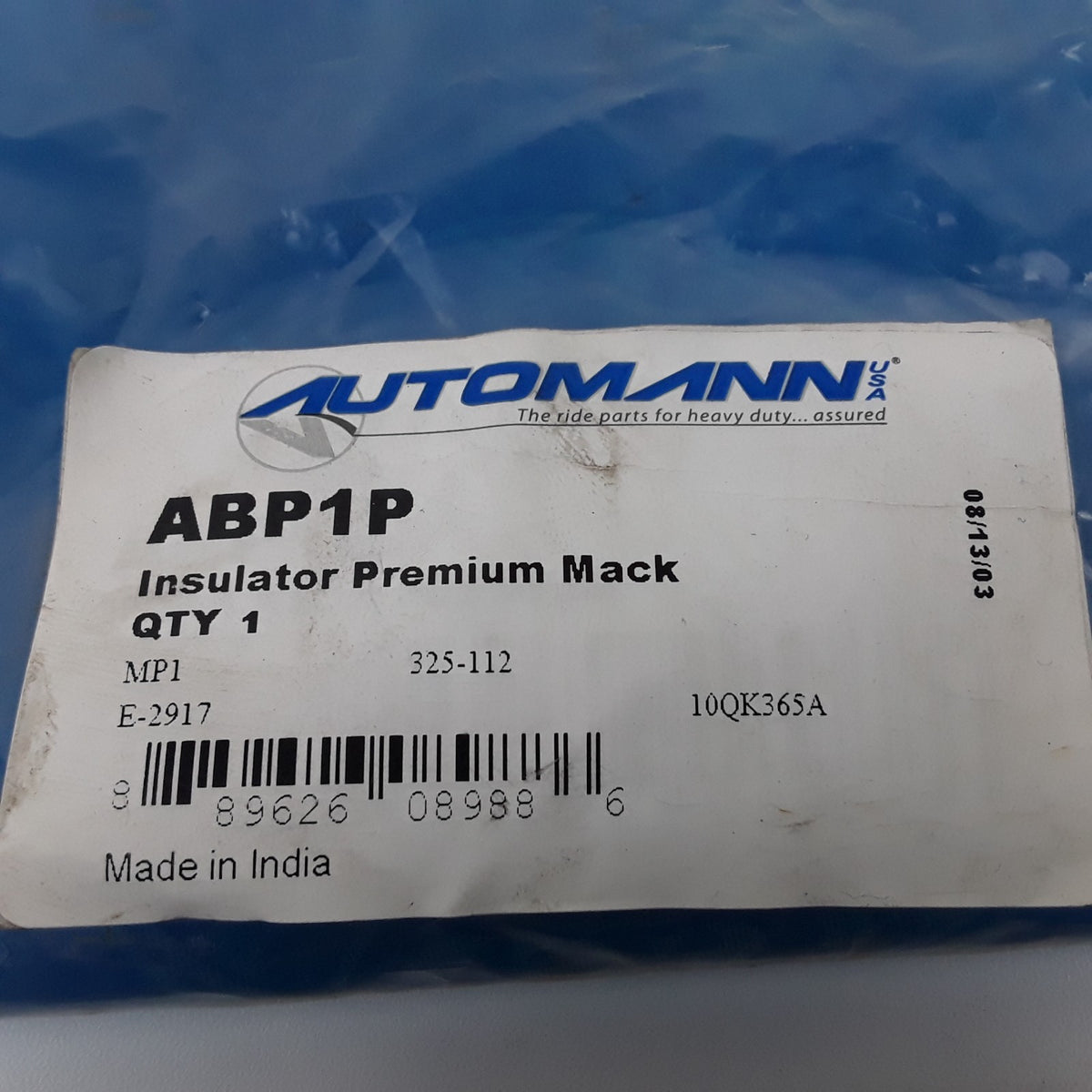 Automann ABP1P Leaf Spring Insulator Assembly For Mack SS34-38 Series Suspension