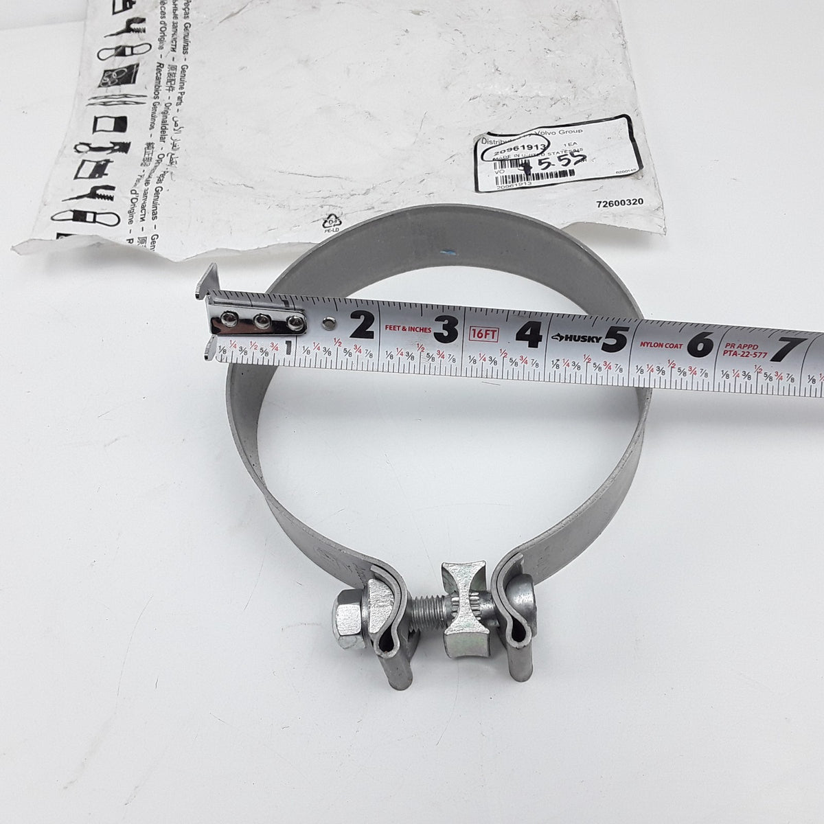 Volvo 20961913 Exhaust Hose Clamp Assembly Fits Mack Volvo Trucks