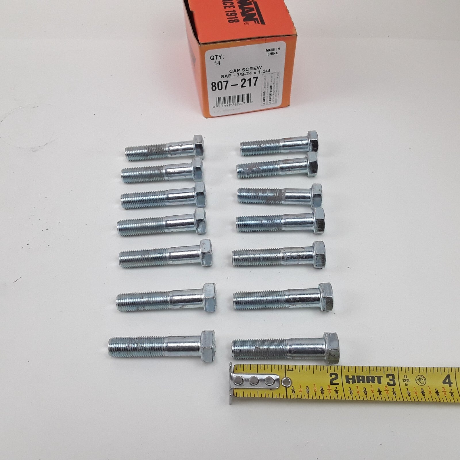 Multipurpose Car Truck Bolt Cap Screw-Hex Head-Grade 5- 3/8-24 x 1-3/4 In