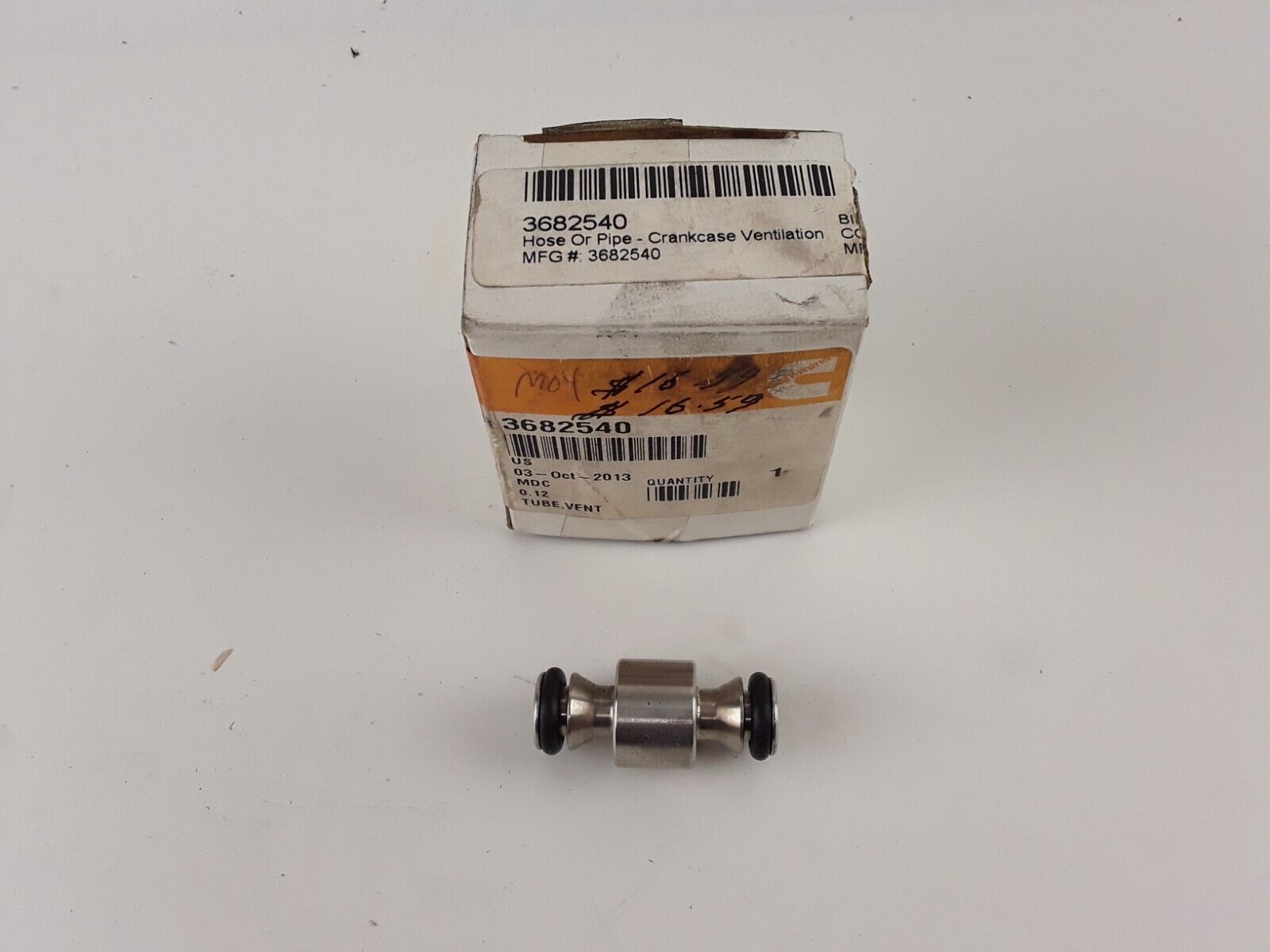 Genuine Cummins 3682540 Vent Tube Hose or Pipe EGR Crankcase Ventilation ISX QSX - HotCarParts