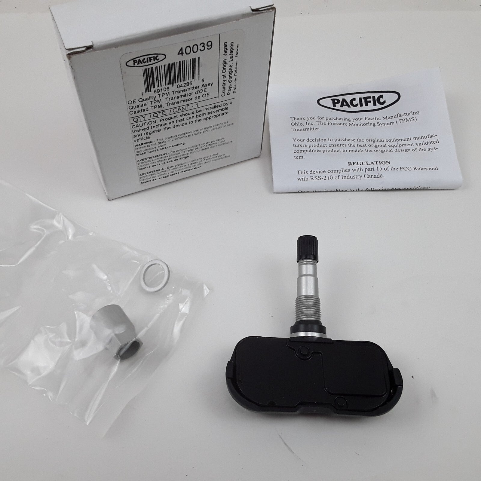 Pacific TPMS Transmitter Sensor Fits 2006-2017 Toyota Lexus Models Part ID 40039