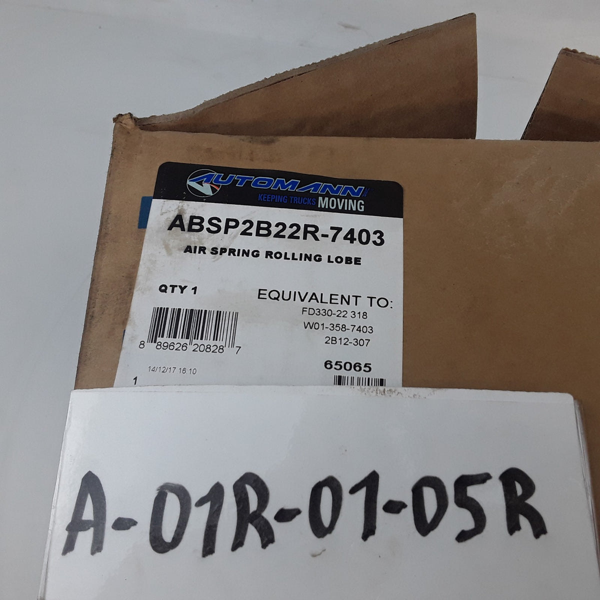 Automann ABSP2B22R-7403 Air Spring Rolling Lobe Double Convoluted For Trucks