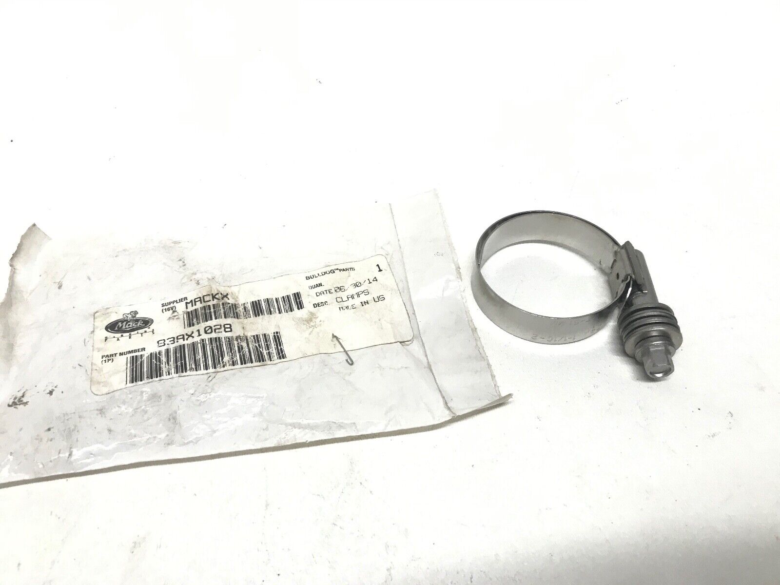 GENUINE MACK OEM 83AX1028 CLAMP HOSE HTR / 10025972 , 25099501, 015548855 - HotCarParts