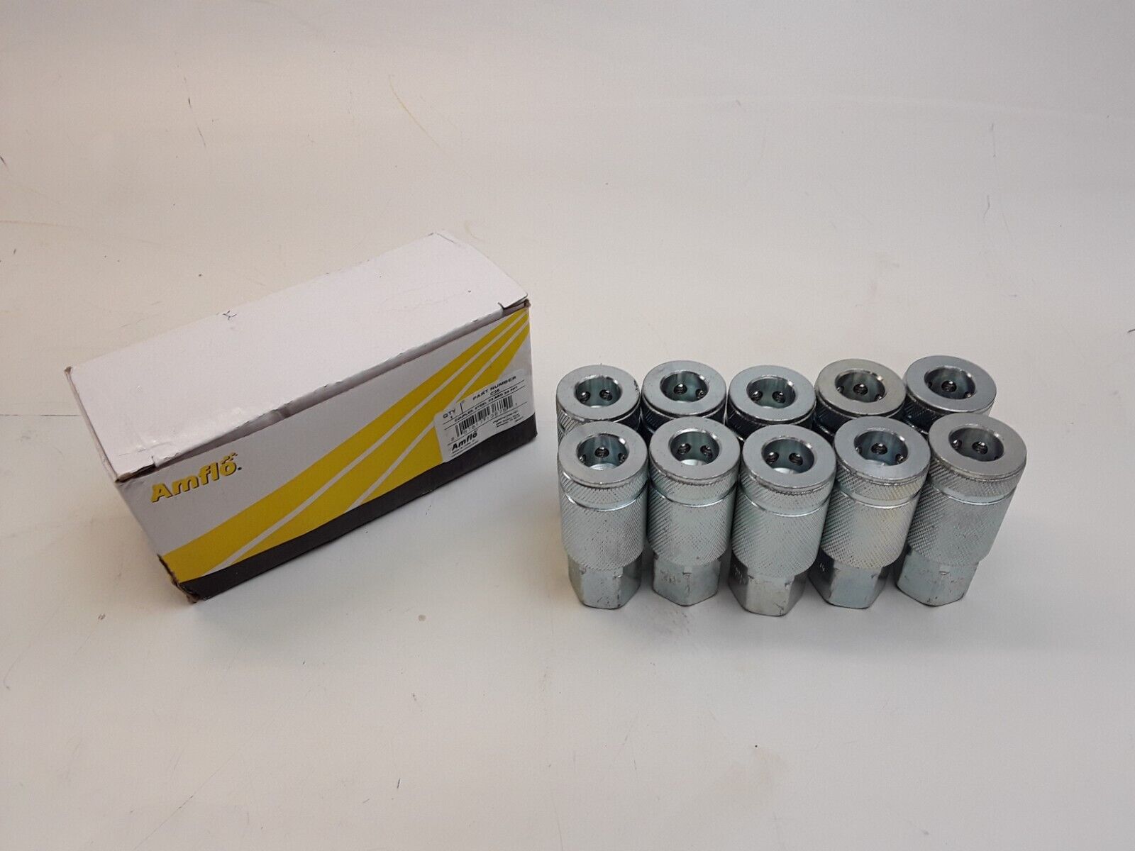 10Amflo C36 Design Steel Coupler 3/8 Quick Connect 3/8 in Compressor Fitting Air - HotCarParts