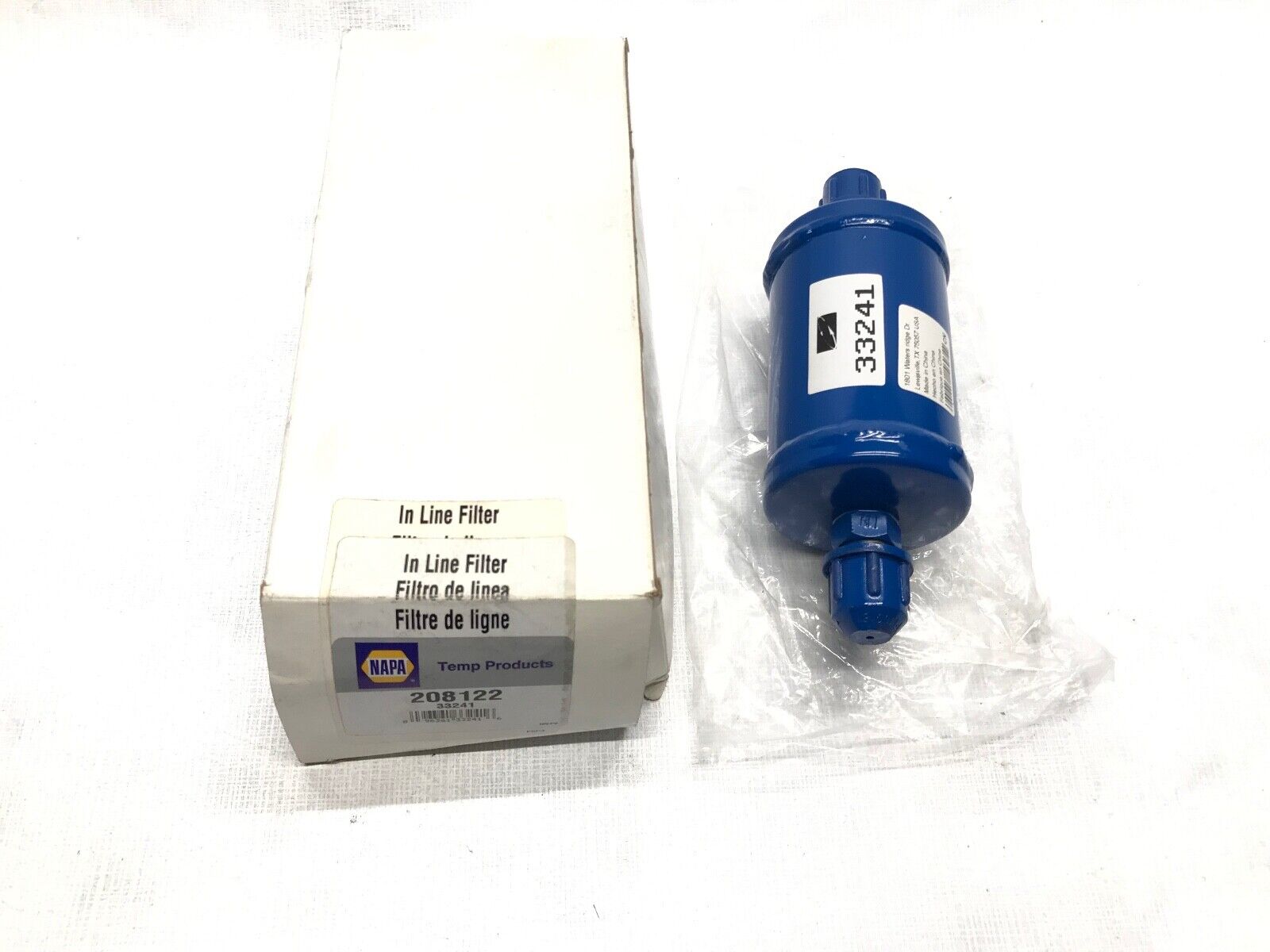 GENUINE NAPA TEMP PRODUCTS A/C Filter (In-Line) Part TEM 208122 FAST SHIPPING - HotCarParts
