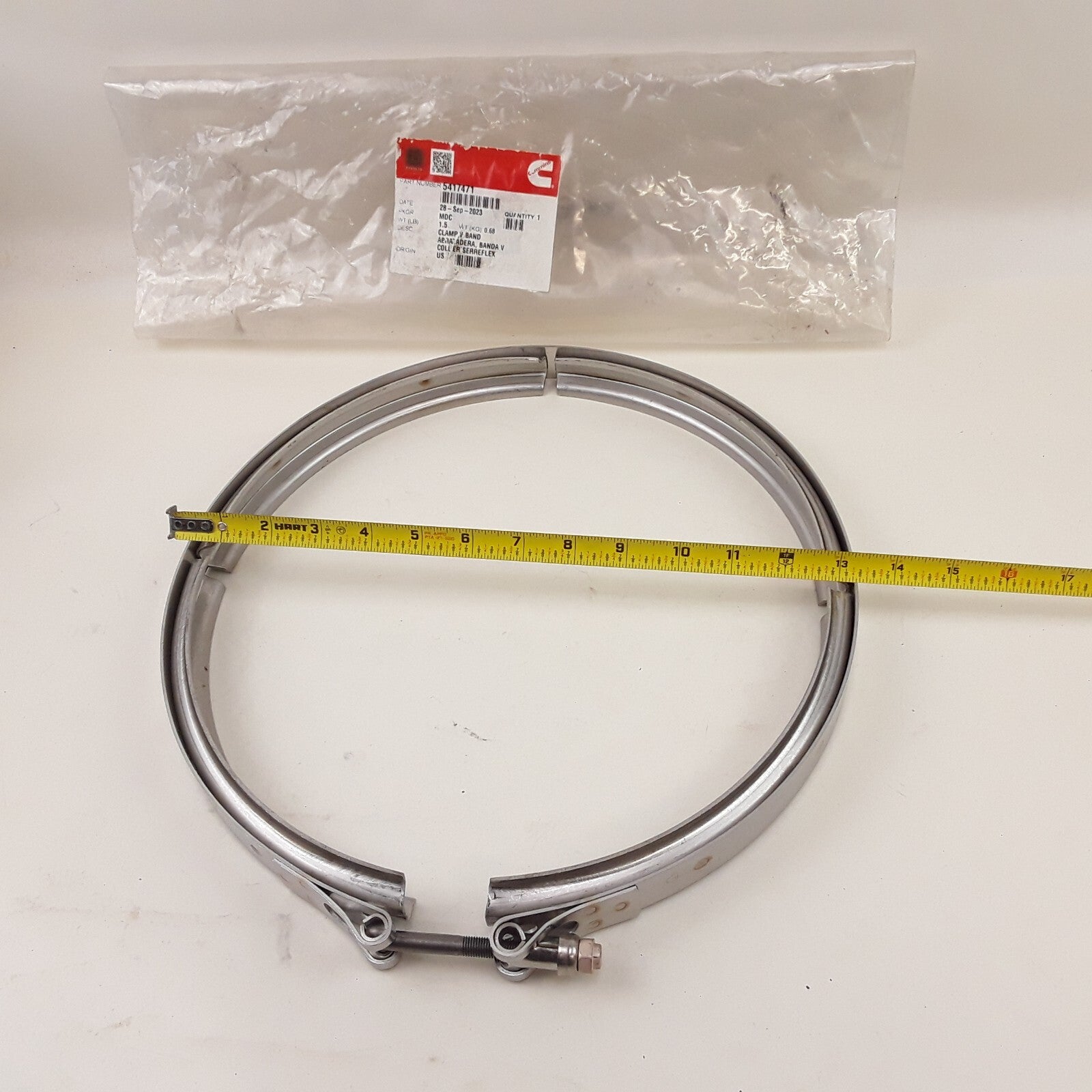 Cummins 5417471 Multi-Purpose V Band Clamp For EPA17 8.9 liter ISC/ISL Engines