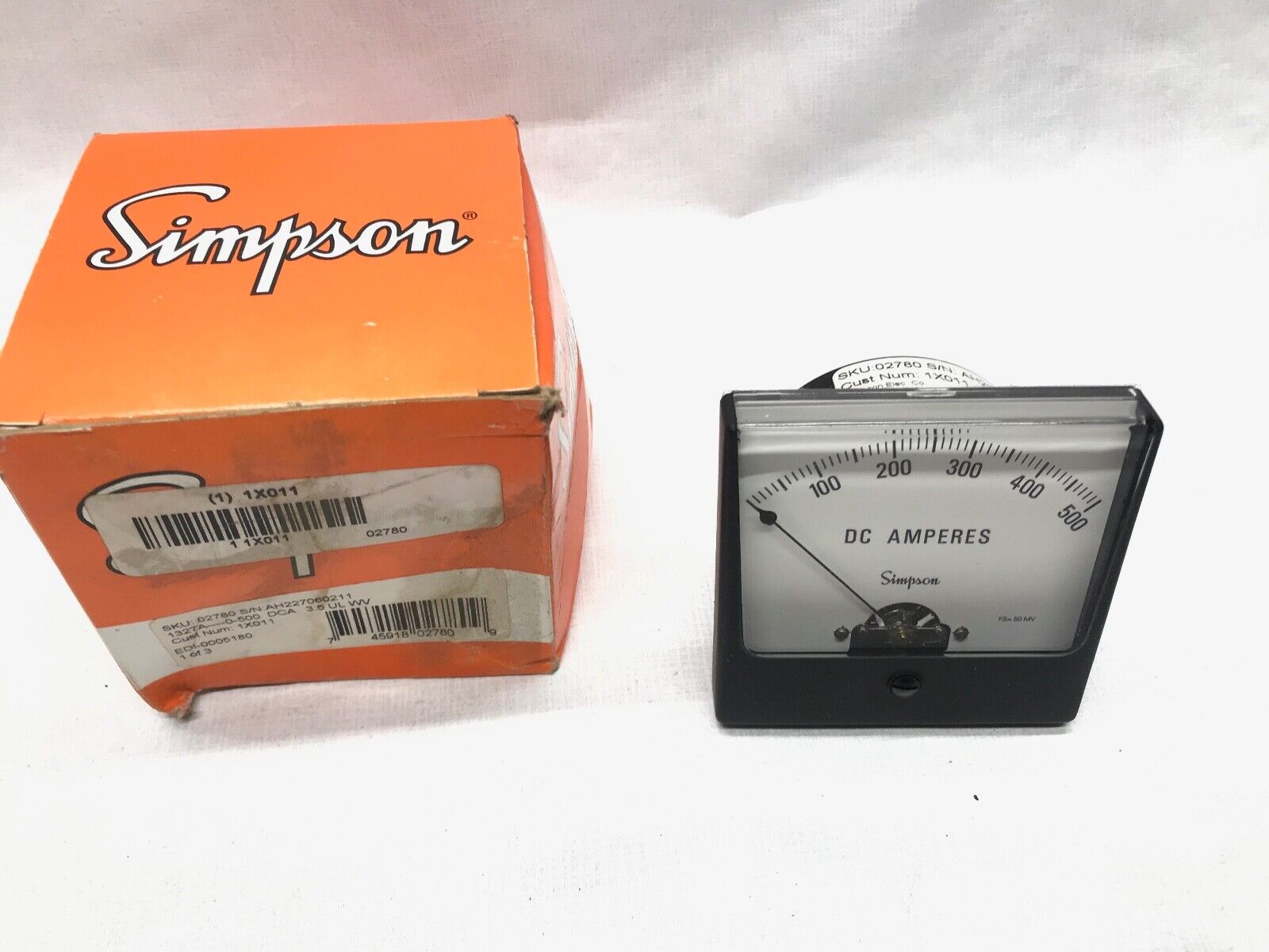 Analog Panel Meter DC Current SIMPSON 1X011 - HotCarParts