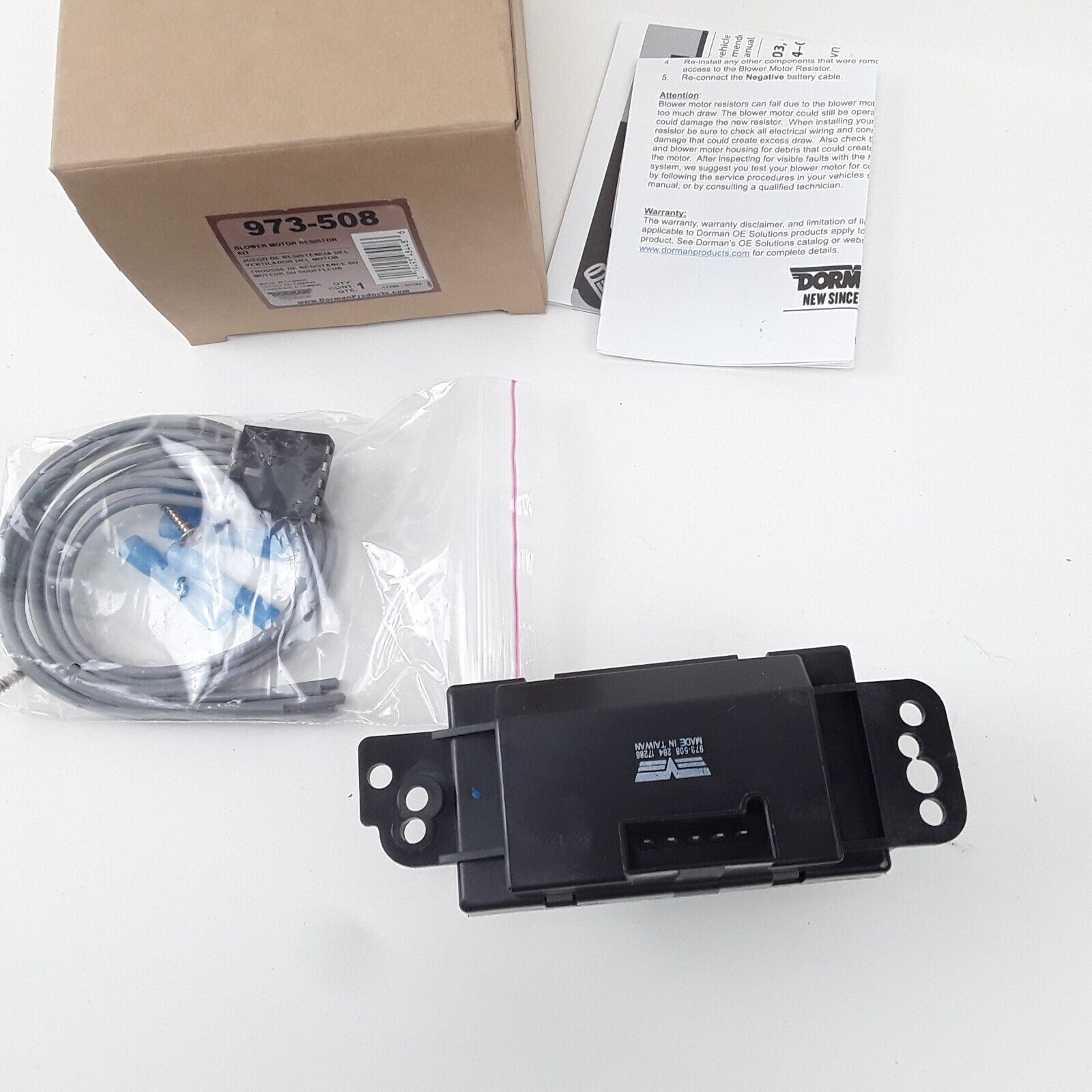 Front HVAC Blower Motor Resistor Kit Fits Cadillac Escalade GMC Envoy GMC Sierra