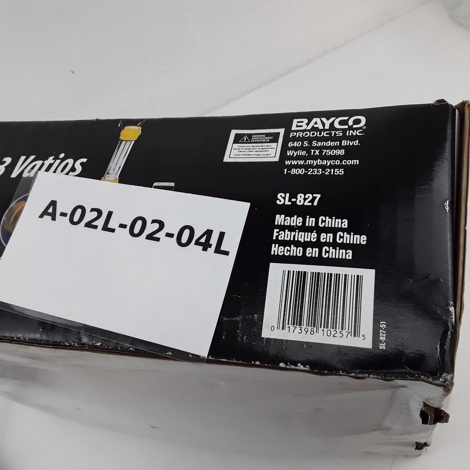 13 Watt Flourescent Work Light W/ Spotlight, 50' Metal Reel Bayco SL-827