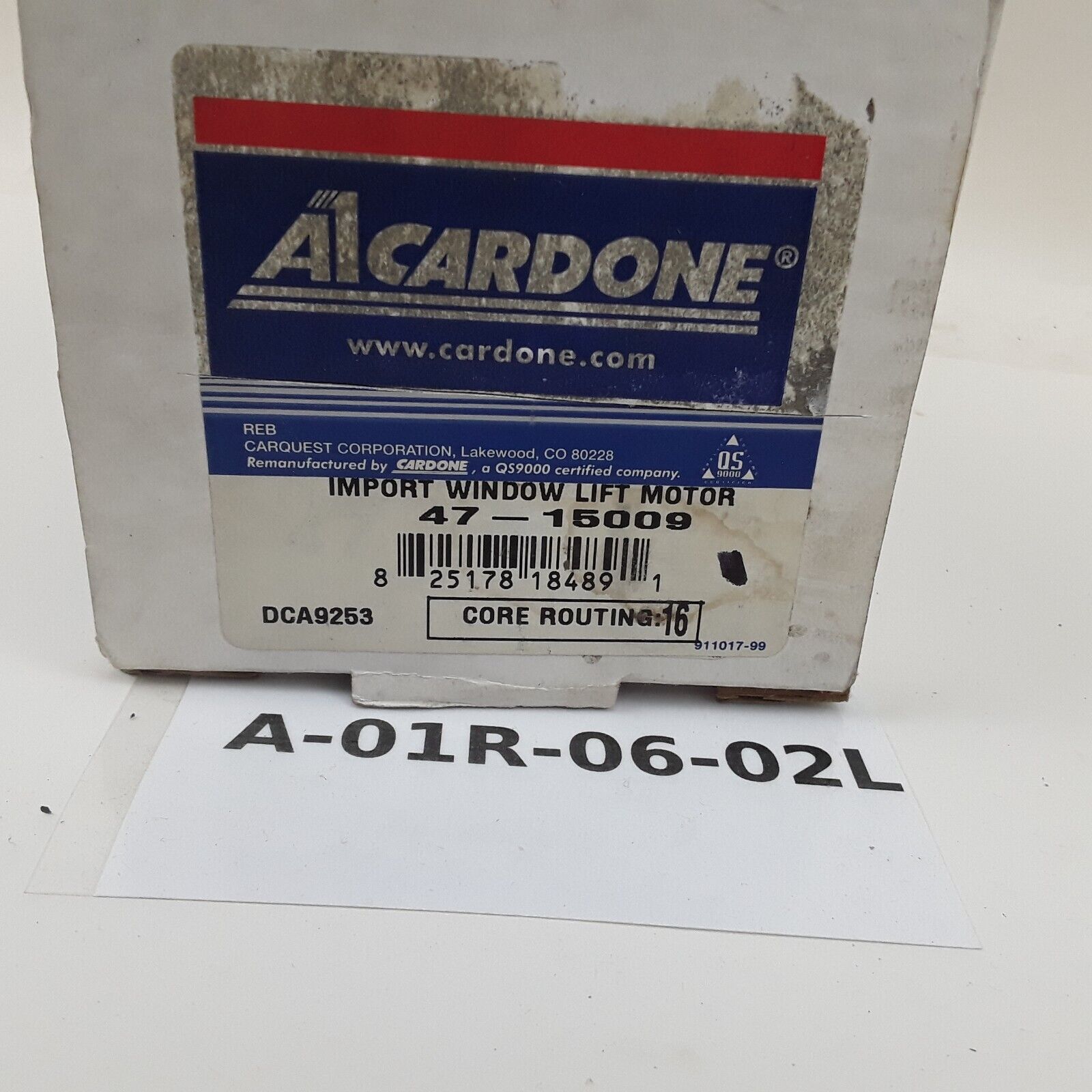 Cardone 47-15009 Rear Left Power Window Motor Fits Honda Civic 2001 02 03 04 05