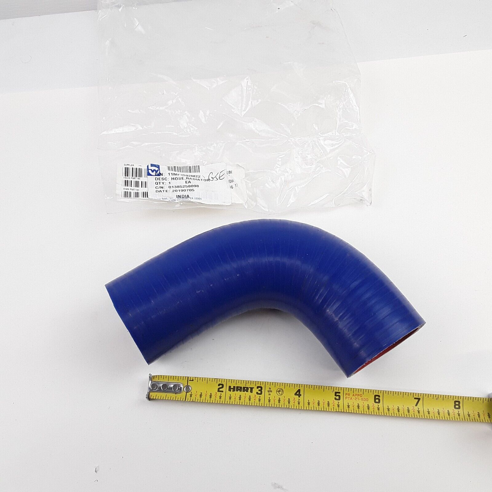 Mack 25157594 Hose Radiator Silicone 2" ID 11MF3574M22, 11MF3592M22, 25002928