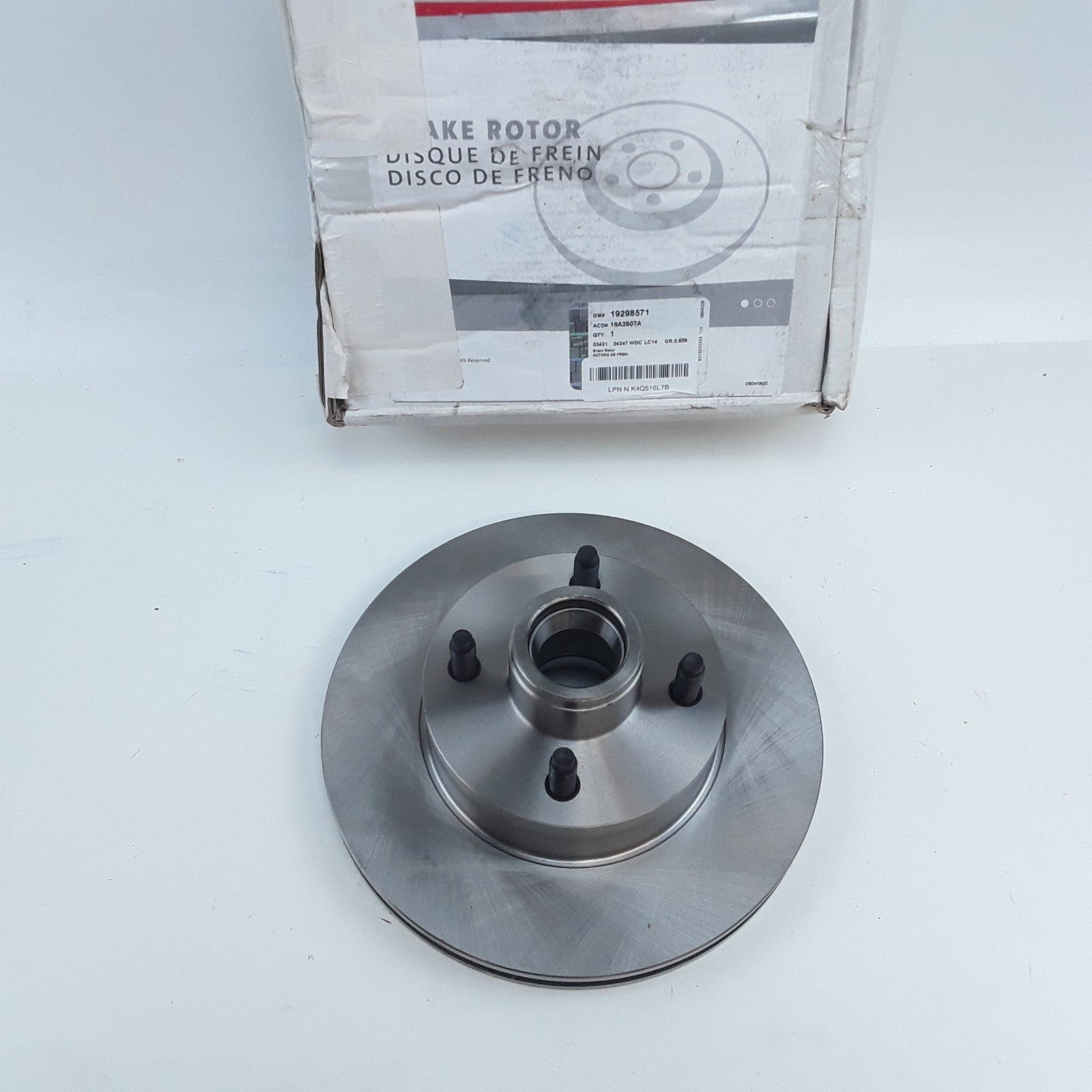 ACDelco 18A2507A Front Disc Brake Rotor Assembly Fits Lexus IS250 (2006-2015)