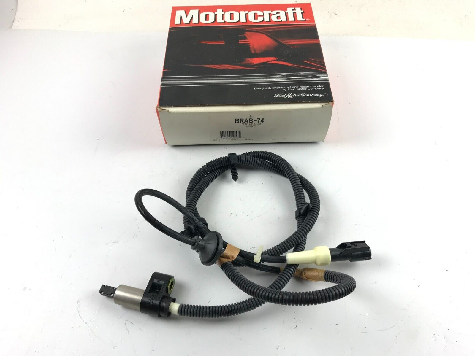 ABS Wheel Speed Sensor Rear OEM Motorcraft BRAB-74 for Ford, Lincoln, Mercury - HotCarParts