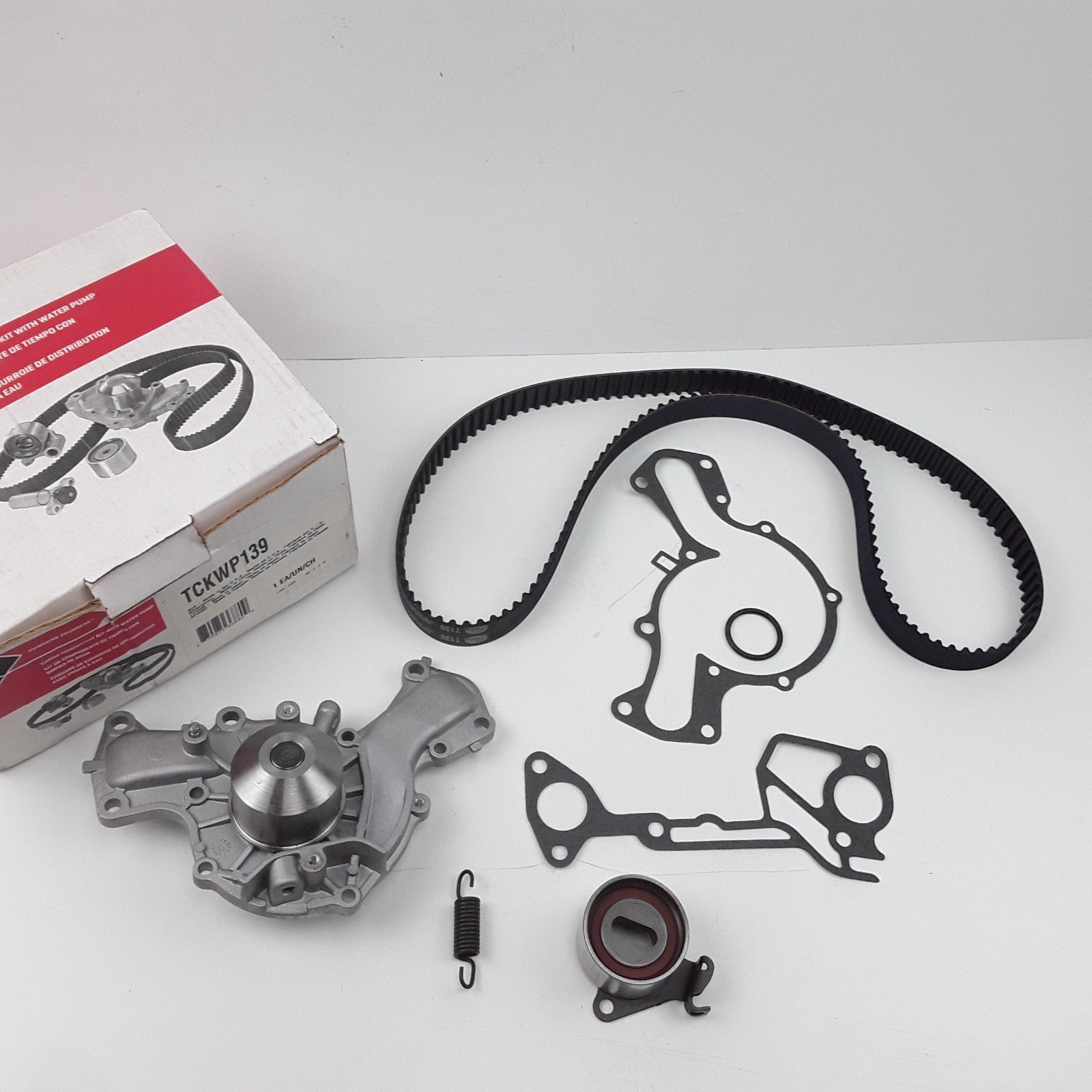 Engine Timing Belt Kit with Water Pump Fits Hyundai Dodge Plymouth (1987-2000)