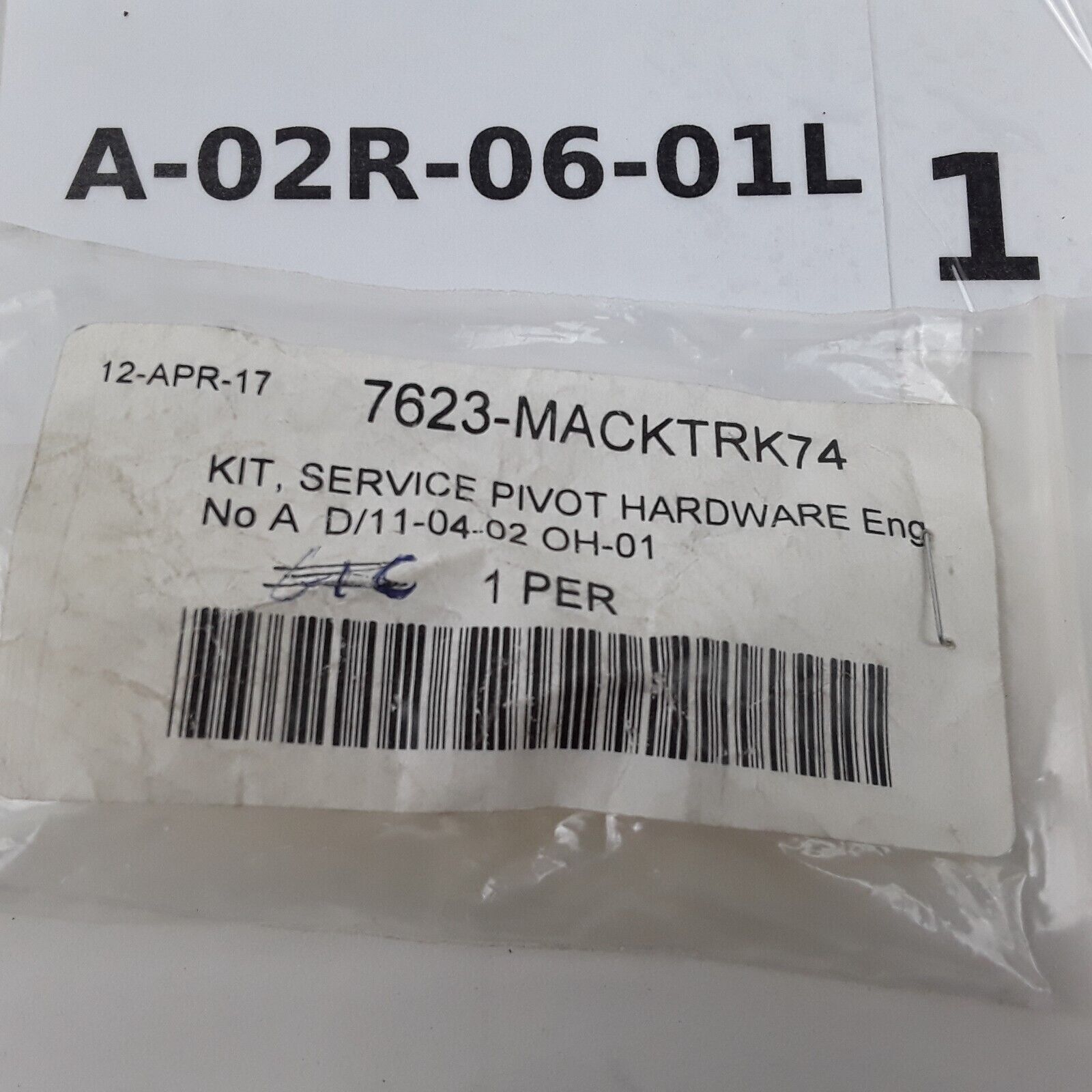 Mack Service Kit Pivot Hardware Wiper Arm C Body 7623-Macktrk74 Free Shipping