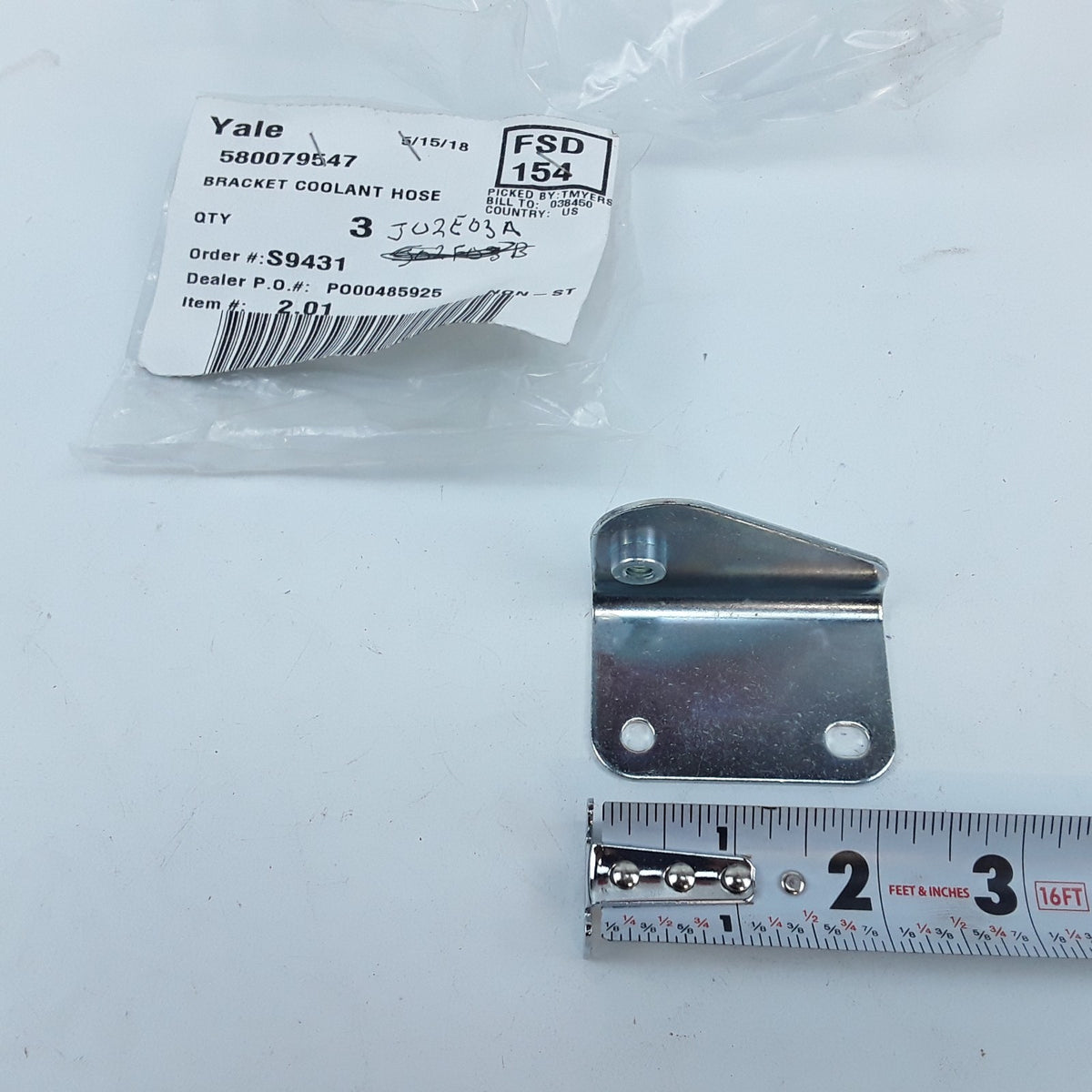 Coolant Hose Bracket Retainer By Yale Forklift Parts 580079547