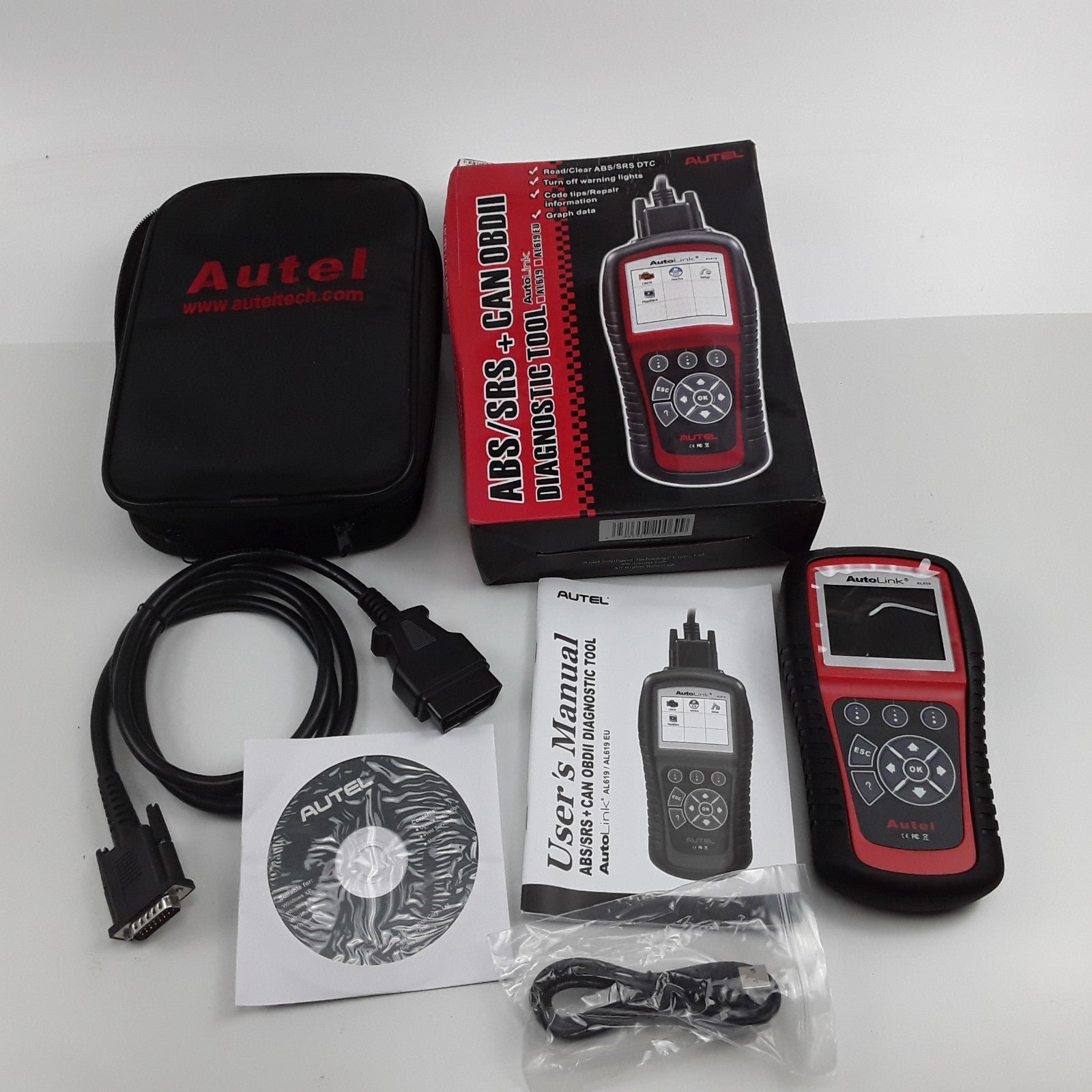 ABS/SRS OBD II Diagnostic Tool For Asian and European Vehicles 1996 and Newer