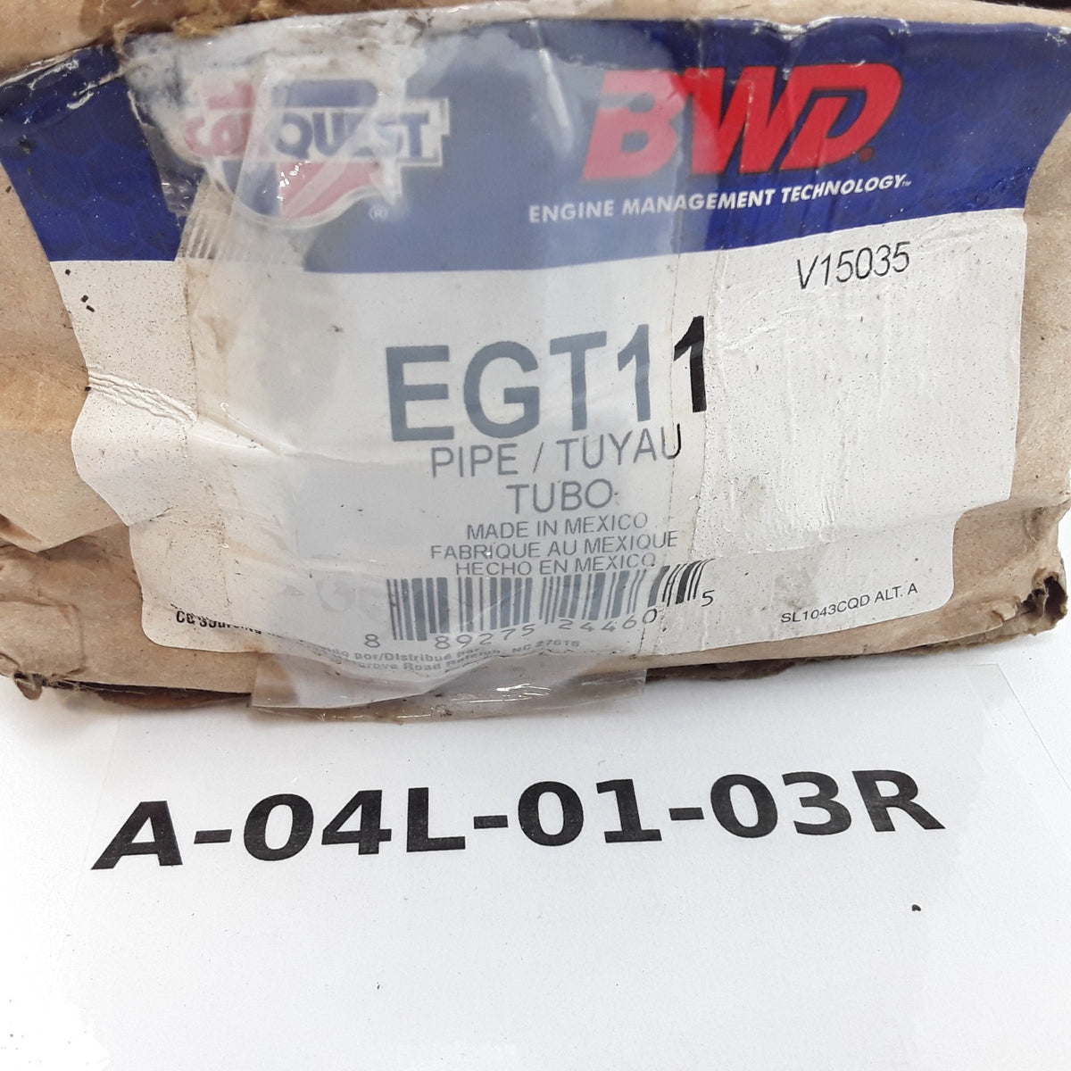 BWD EGT11 Exhaust Gas Recirculation Tube Fits Ford F-150 Expedition (2001-2002)