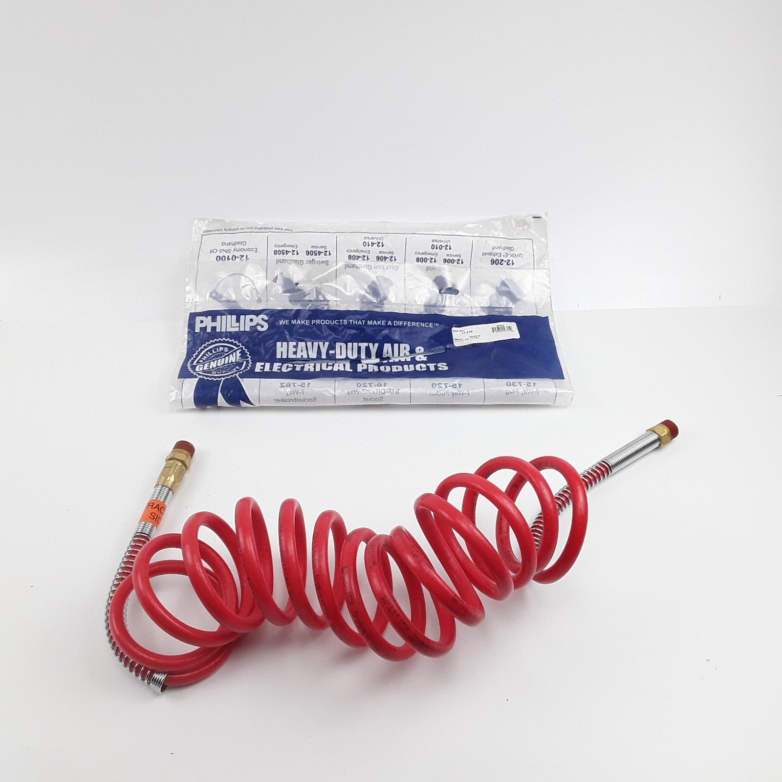 Phillips Industries 11-310 Emergency Air Brake Hose Assembly - 12 ft. Red