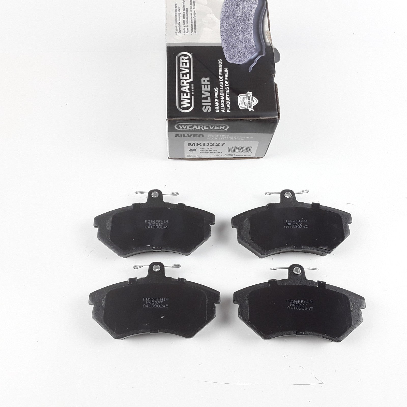 Wearever MKD227 Front Disc Brake Pad Set Fits Audi Quattro, 5000 1981 1982 1983