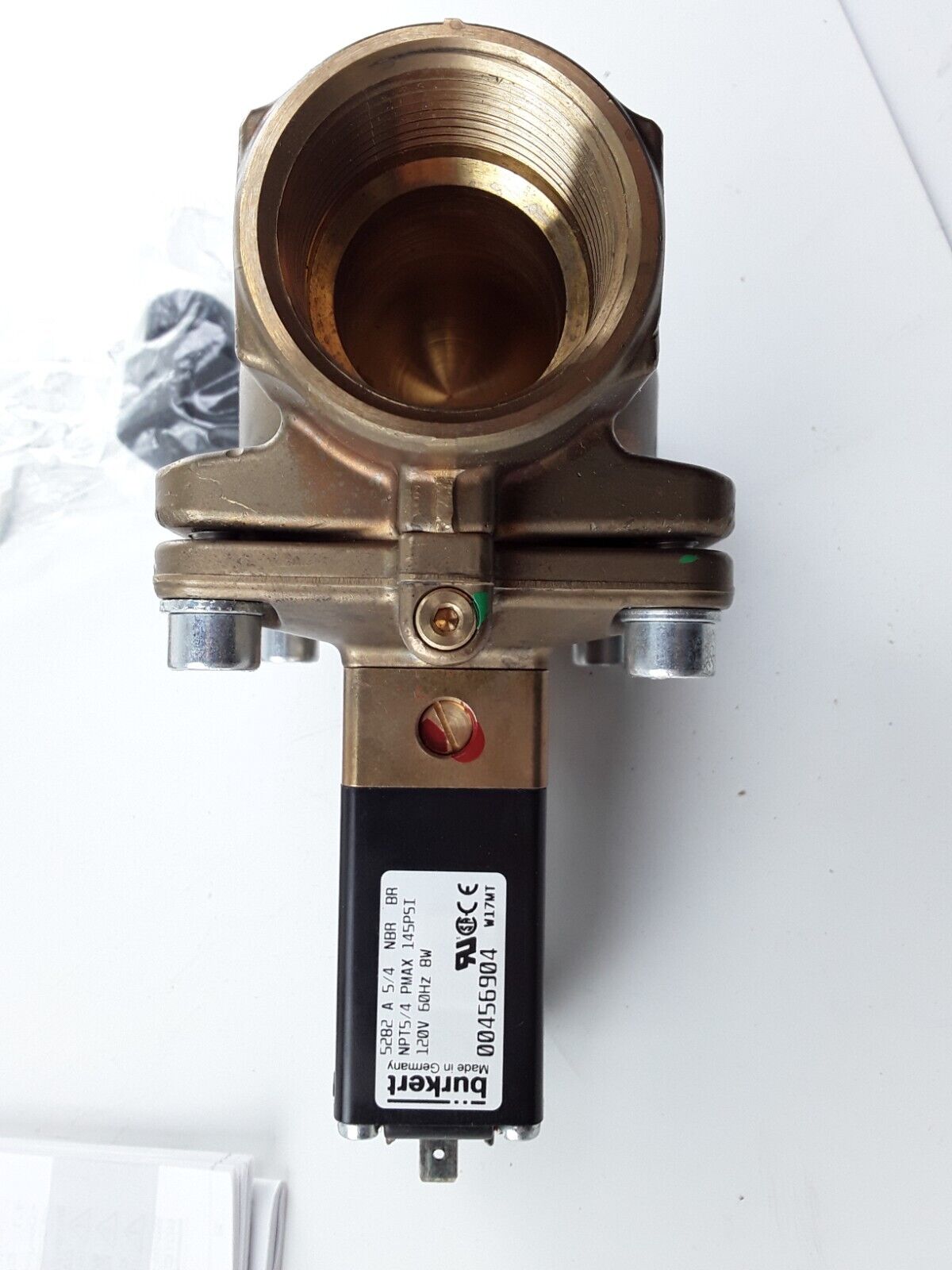 Burkert Fluid Control Systems 456904 Solenoid Valve 5282-00-A32,0BBMSNM87-0-120 - HotCarParts