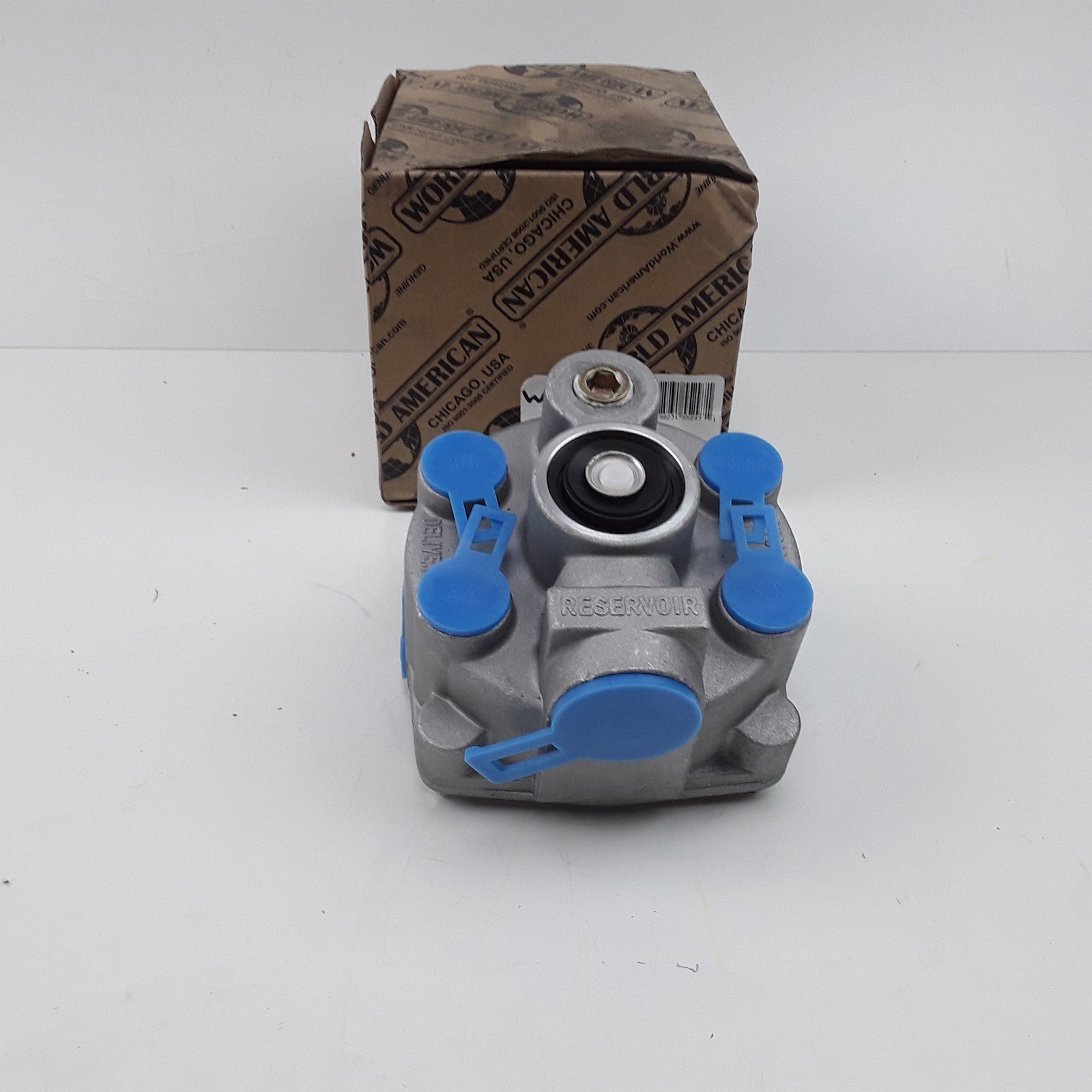 Air Brake Emergency Relay Valve - 4 Ports, 3/4" NPT Reservoir, 3/8" Delivery