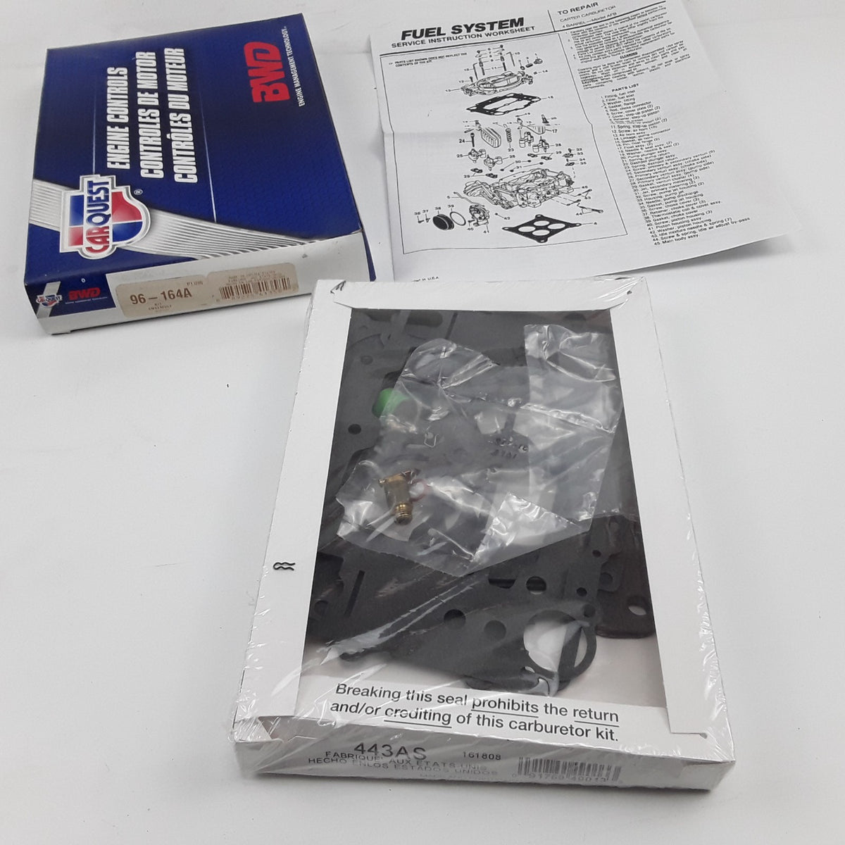 Carburetor Repair Kit Fits Ford Lincoln Mercury (1956 1957 1958 1959-1965, 1968)