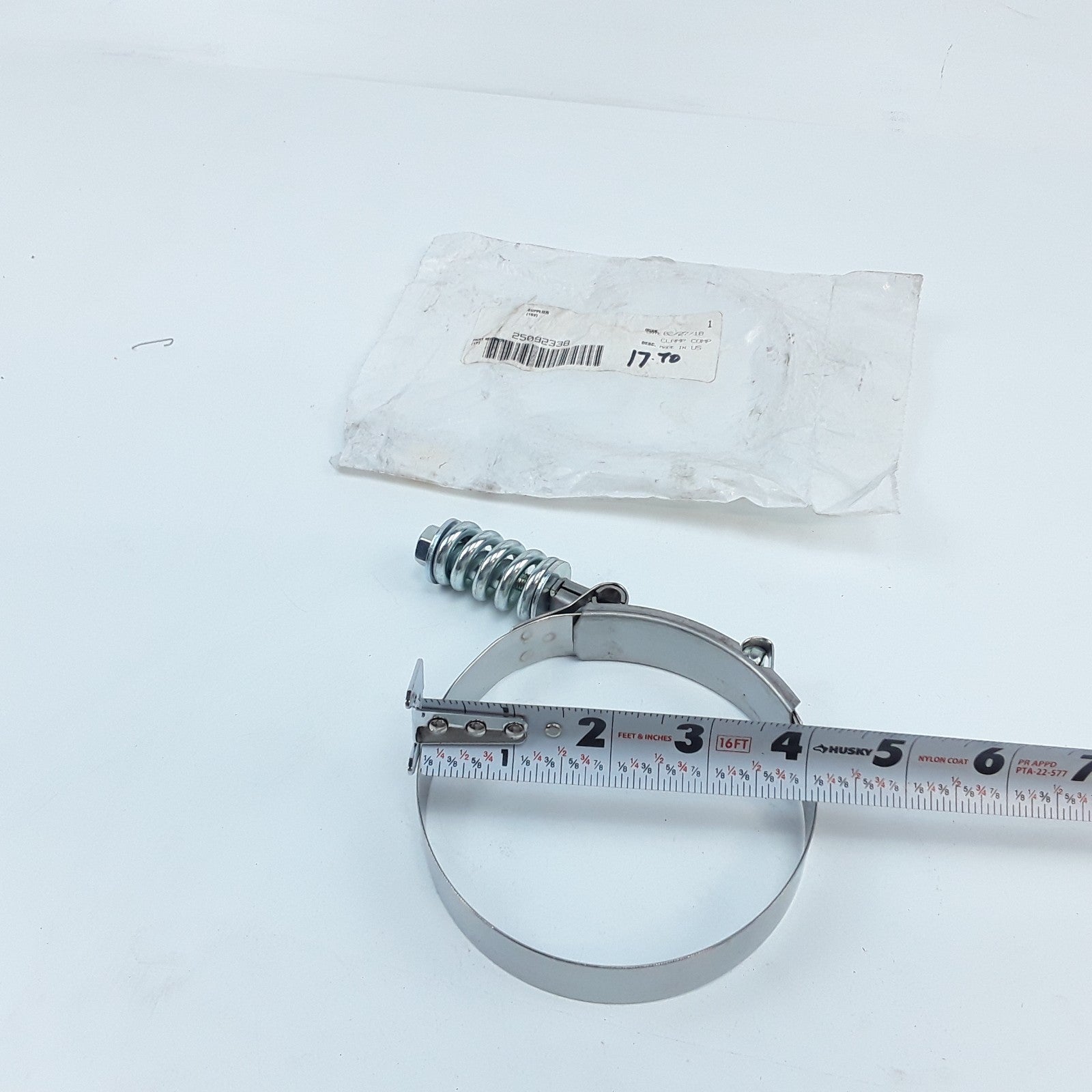Genuine Spring-Loaded T-Bolt Hose Clamp 25092338 For Mack & Volvo Trucks