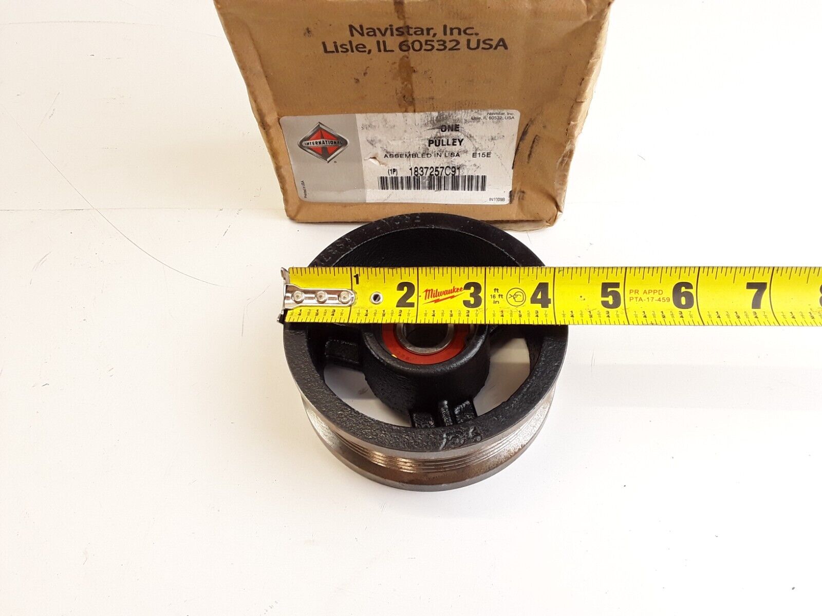 GENUINE INTERNATIONAL PULLEY ASSY 1837257C91 6 GROOVE IDLER FAST FREE SHIPPING - HotCarParts