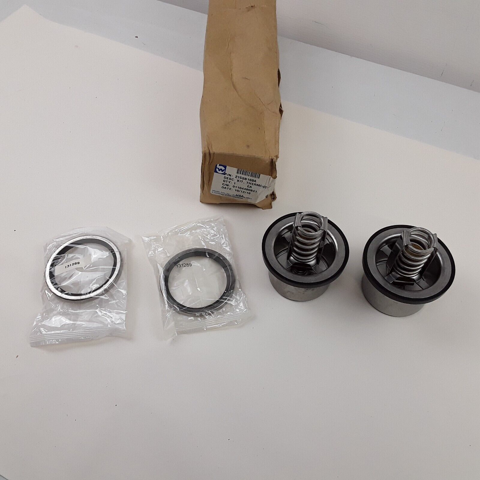 180 & 185° Thermostat Kit for Mack ASET. PAI# ETK-3299 Ref 215SB169A 215SB165BP3