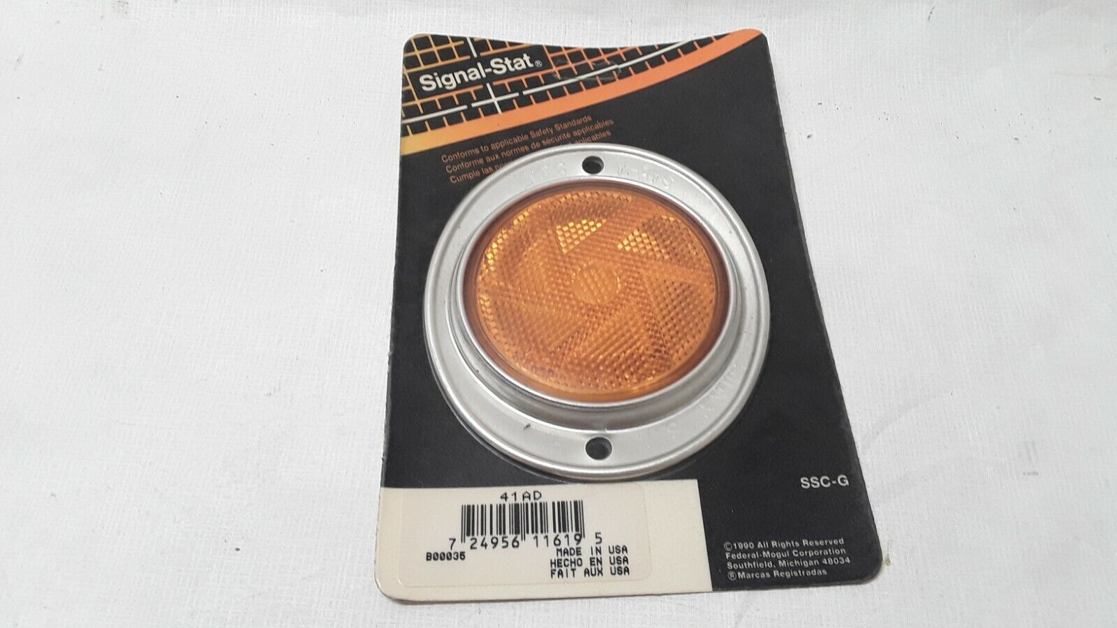 Signal Stat 41-A 41AD Reflector SAE-A Orange SAE-90 77-886 DOT made in USA - HotCarParts