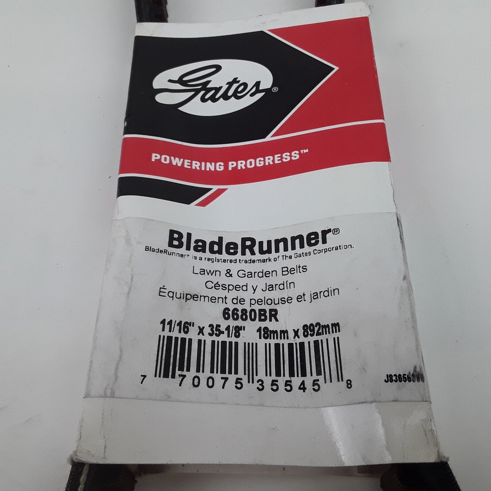 Gates 6680BR BladeRunner Lawn and Garden Accessory Drive Belt 11/16" x 35-1/8"