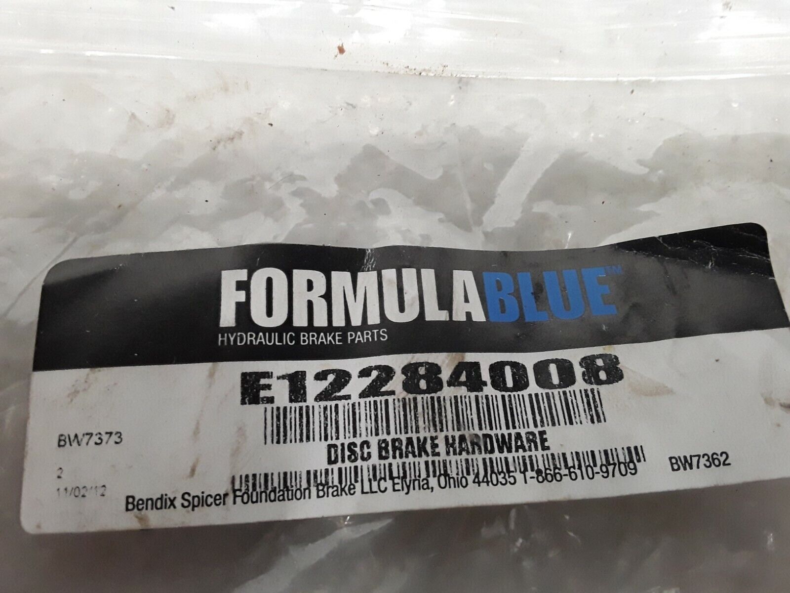 E12284008 DISC BRAKE HARDWARE 21684LH 216852 RH 21686 FORMULABLUE - HotCarParts