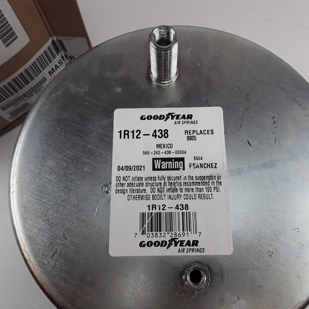 Goodyear 1R12-438 Air Spring Rolling Lobe Fits Trucks Trailers and Buses