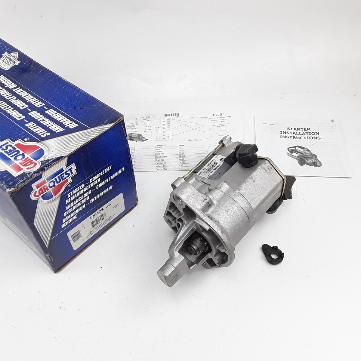 Carquest 17912S Starter Motor Fits Chrysler Pacifica (2004-2025) 3.5L-V6