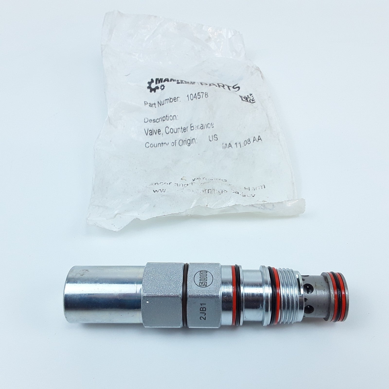 Manitou Group 104578 Valve Counter Balance 4350 PSI SUN CAEG CGN MHT MLT MT