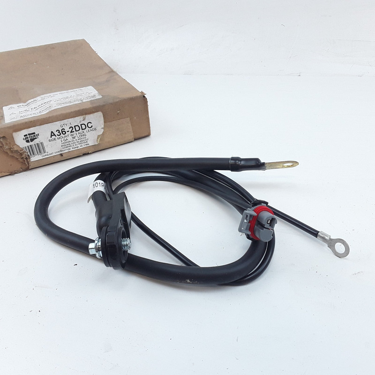 Side-Mount Battery Cable 2 Auxiliary Leads 2 GA 36 Inche Long Fits Chevrolet GMC