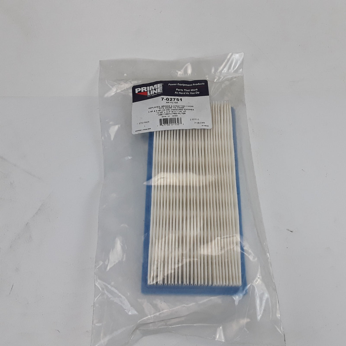 Prime Line 7-02751 Engine Air Filter Small Gas Engines Fits 235400 to 235499